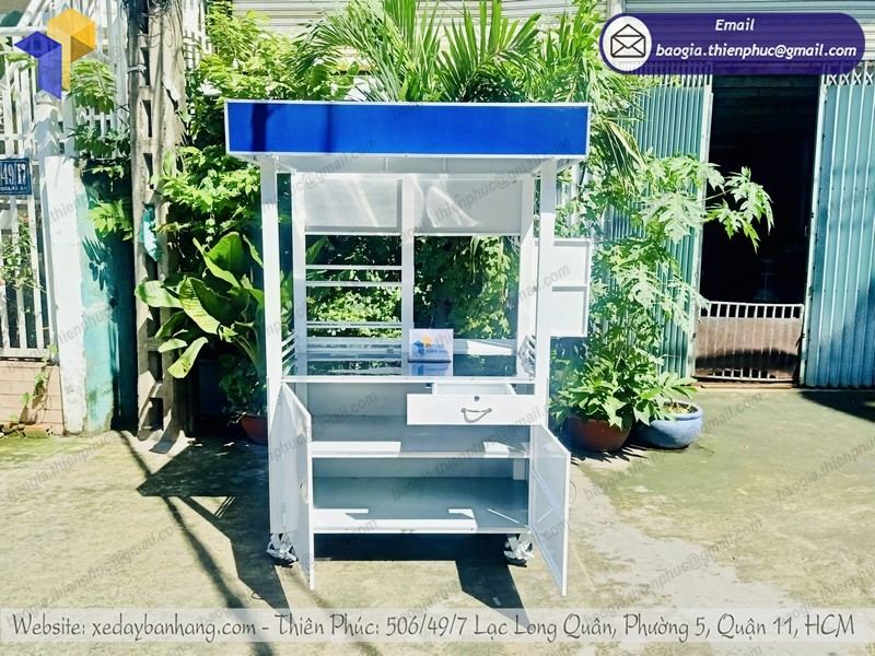 quầy bán cà phê rang xay