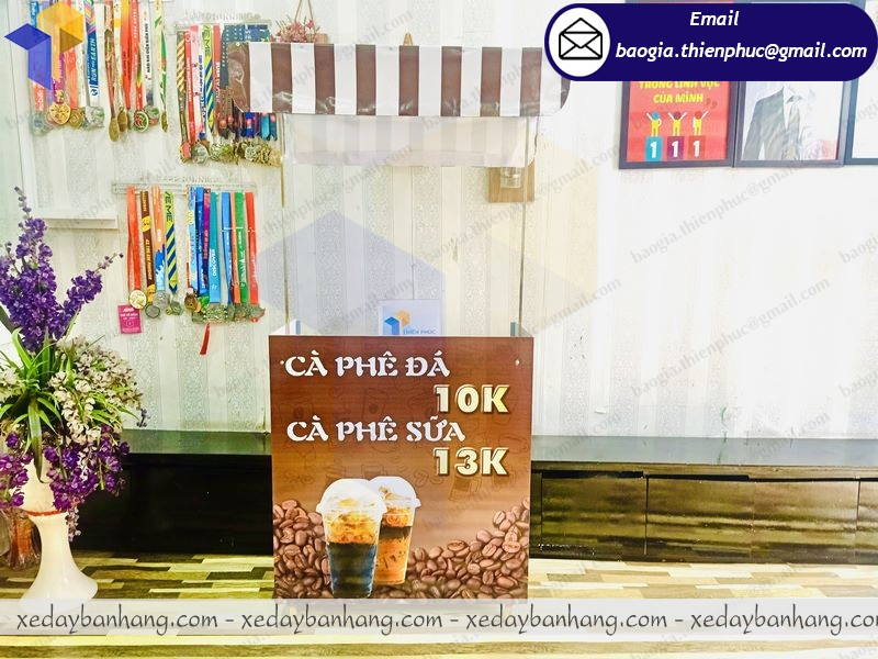 quầy bán café gấp gọn giá rẻ
