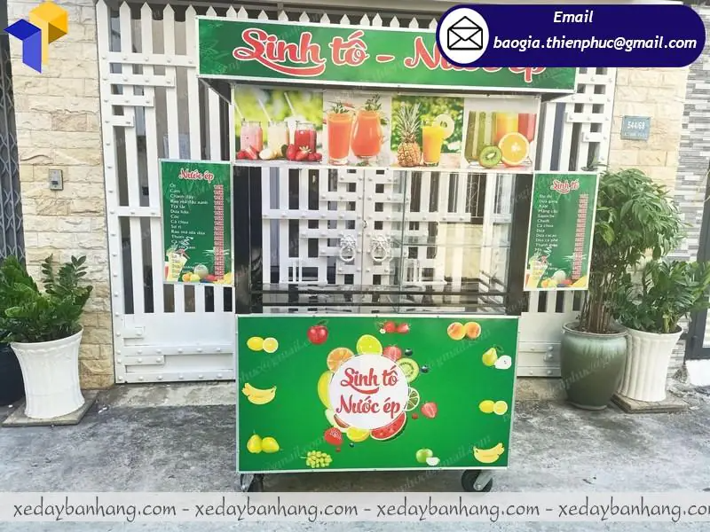 quầy bán sinh tố nước ép di động giá rẻ