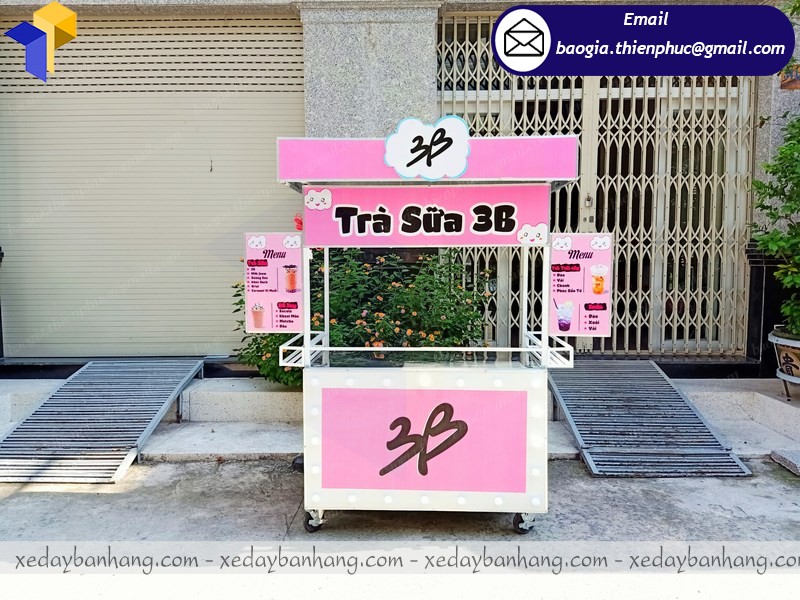 quầy bán trà sữa đẹp