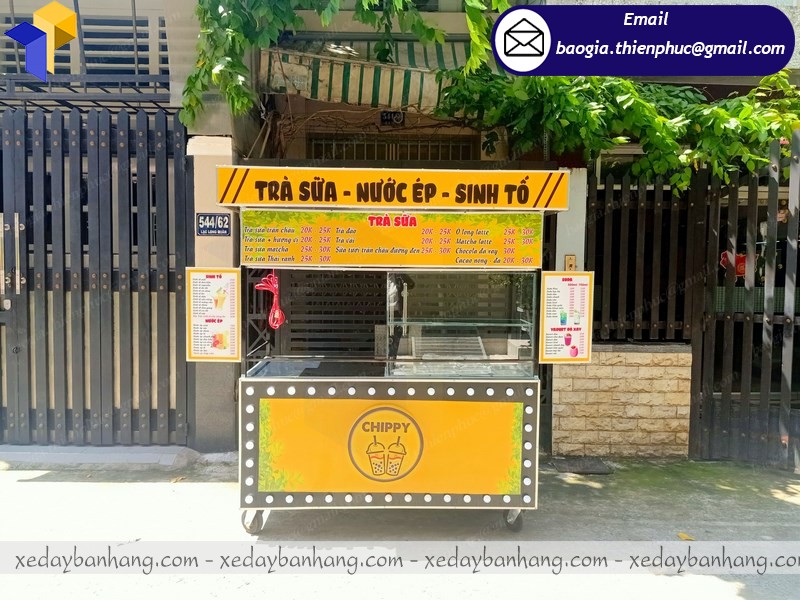 quầy bán trà sữa