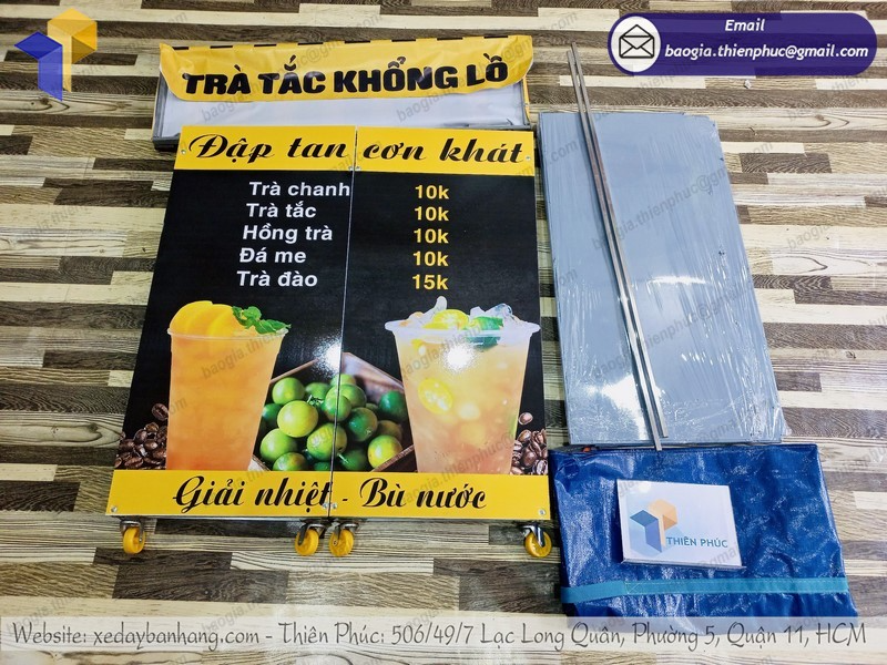quầy bán trà tắc vỉa hè đẹp
