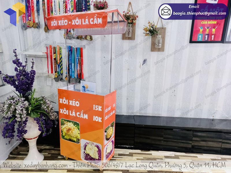 quầy bán xôi xéo take away đẹp