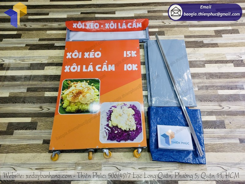 quầy bán xôi xéo take away