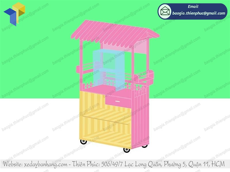 quầy cà phê bằng gỗ đẹp