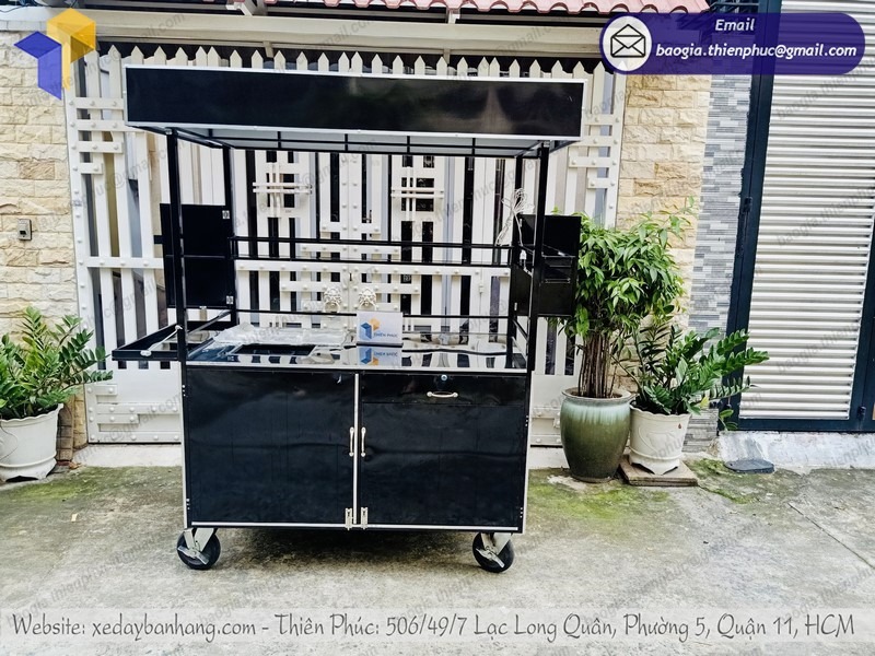 quầy inox bán trà sữa bền