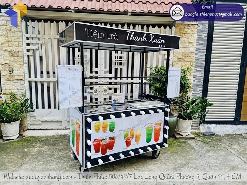 quầy inox bán trà sữa rẻ
