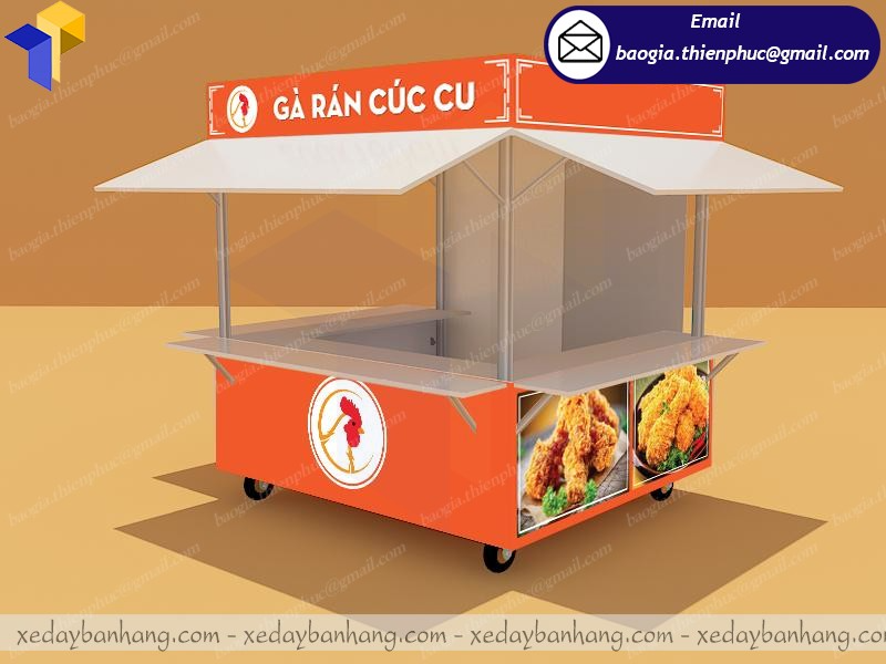 quầy ki ốt bán gà rán di động