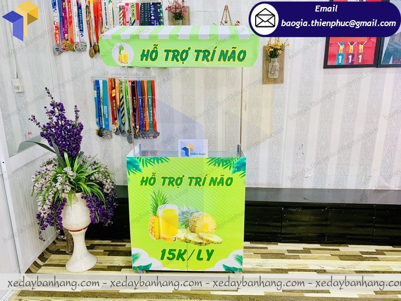 quầy lắp ráp bán nước ép