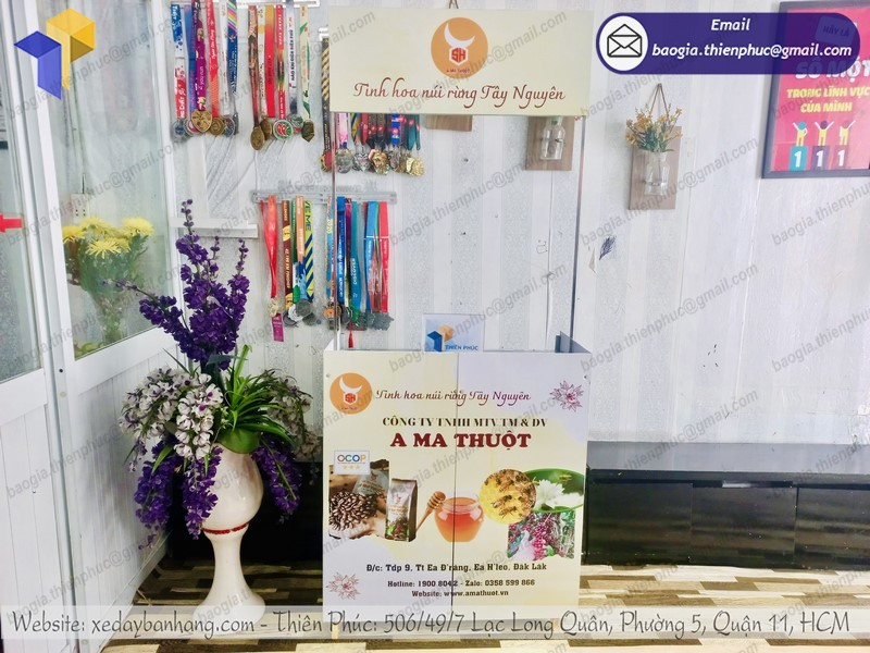 quầy lắp ráp quảng cáo di động giá rẻ