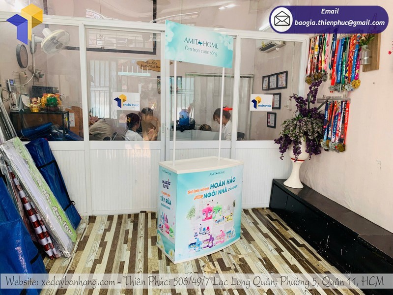booth gấp gọn nhựa
