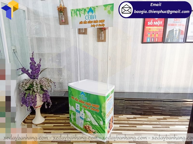 quầy sampling lắp ráp giá bao nhiêu