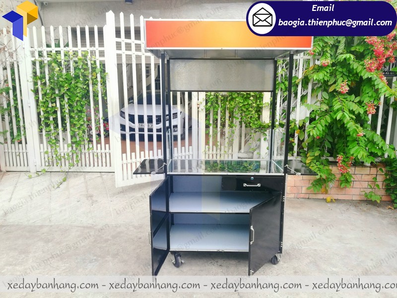 quầy sắt bán cafe