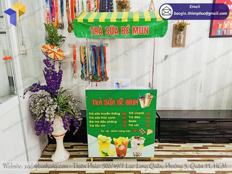 quầy trà sữa mini gấp gọn tphcm