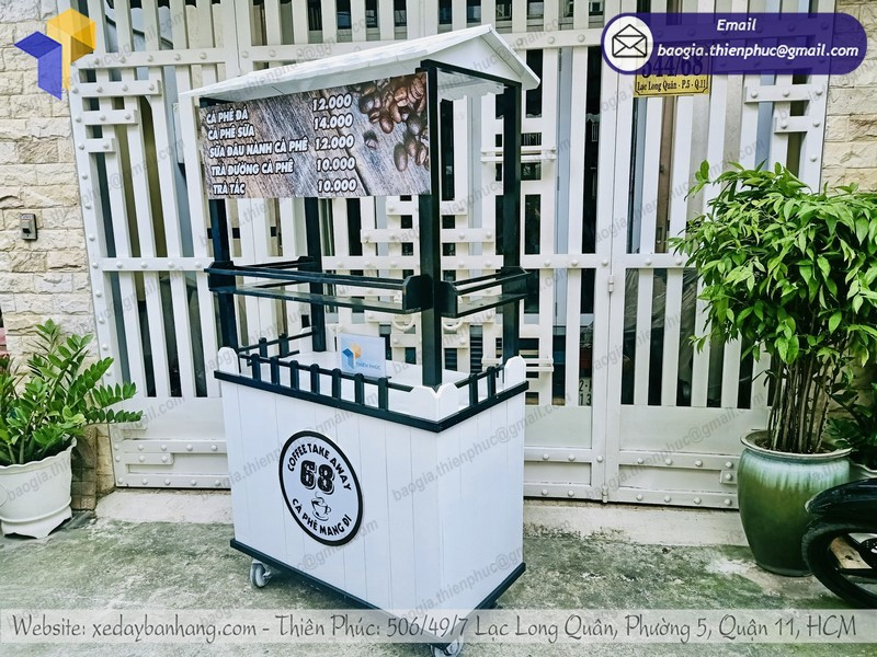 quầy xe bán cà phê mang về đẹp