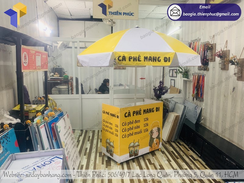 quầy xe cà phê lắp ráp