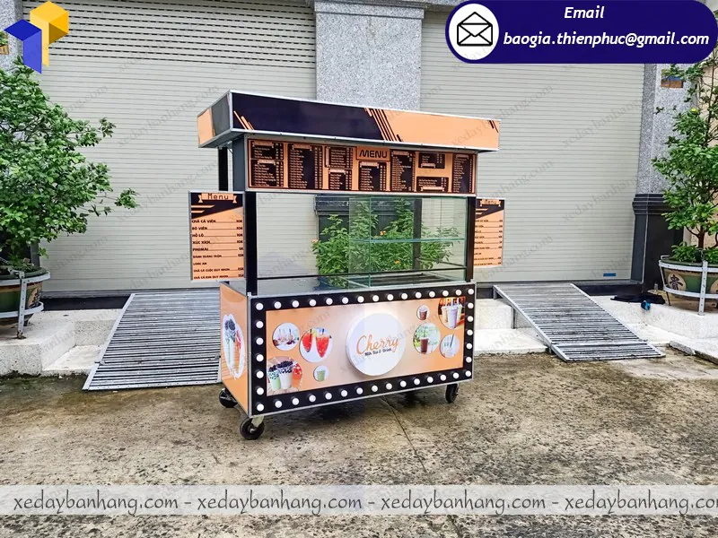 sản xuất quầy sắt bán sinh tố nước ép trái cây