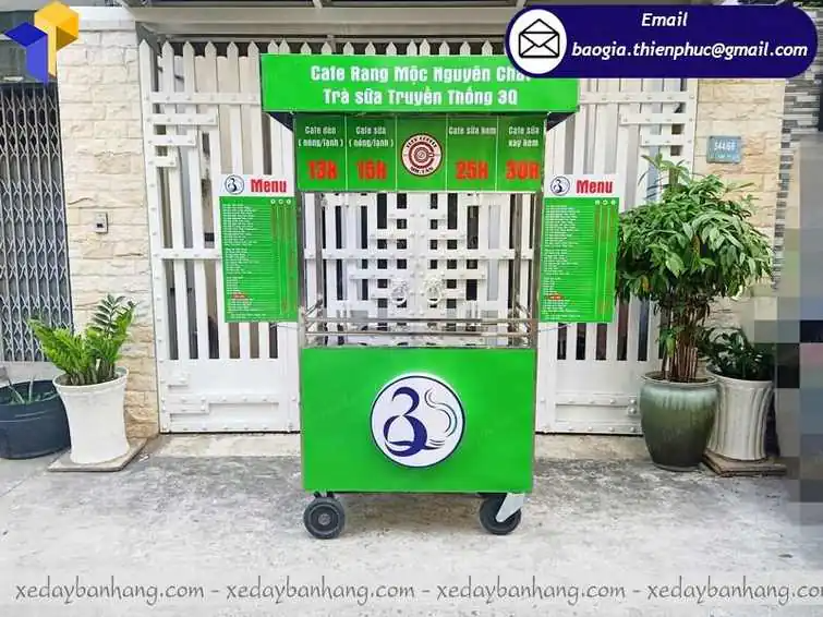 sản xuất xe inox bán cà phê nguyên chất