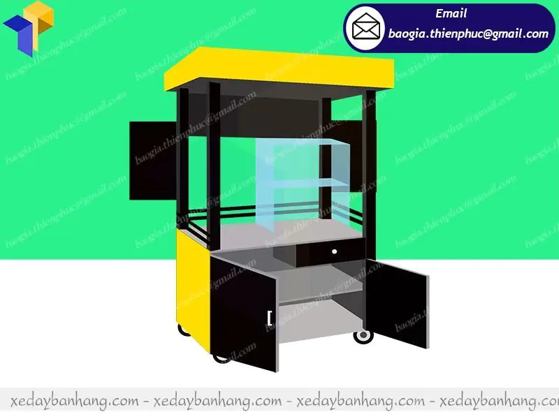 sản xuất xe sắt bán nước ép hoa quả