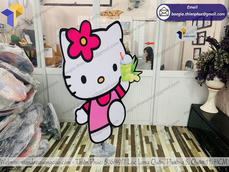 Standee mô hình HELLO KITTY tphcm
