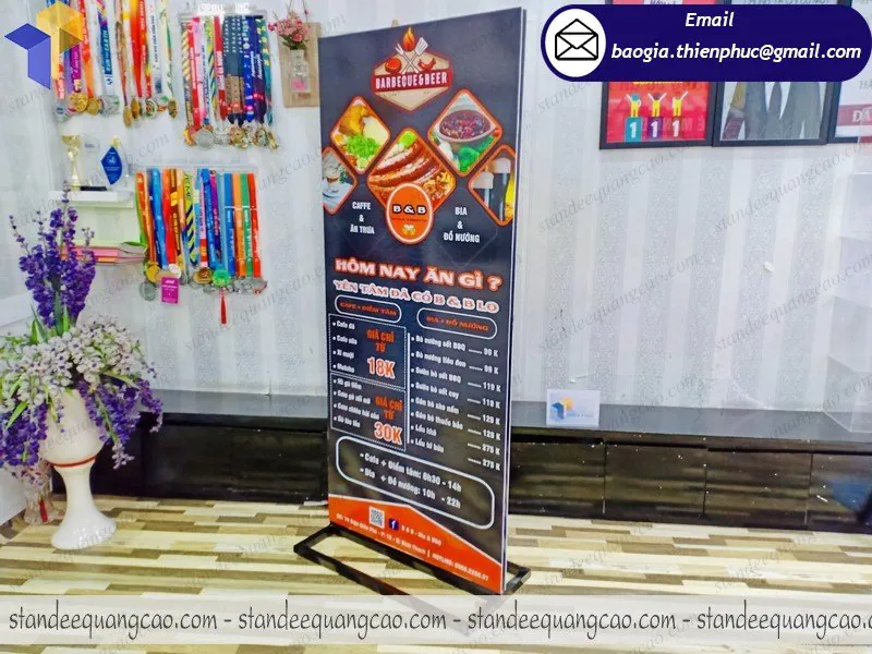 standee khai trương quán ăn đẹp