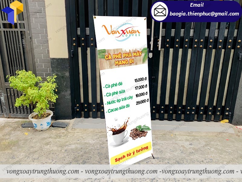 standee x quán cafe