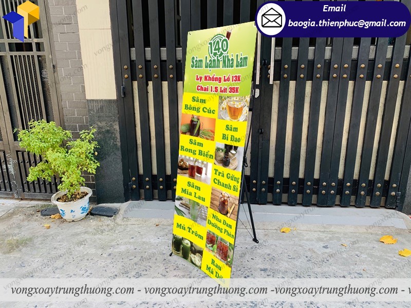 standee x quán nước sâm giá rẻ