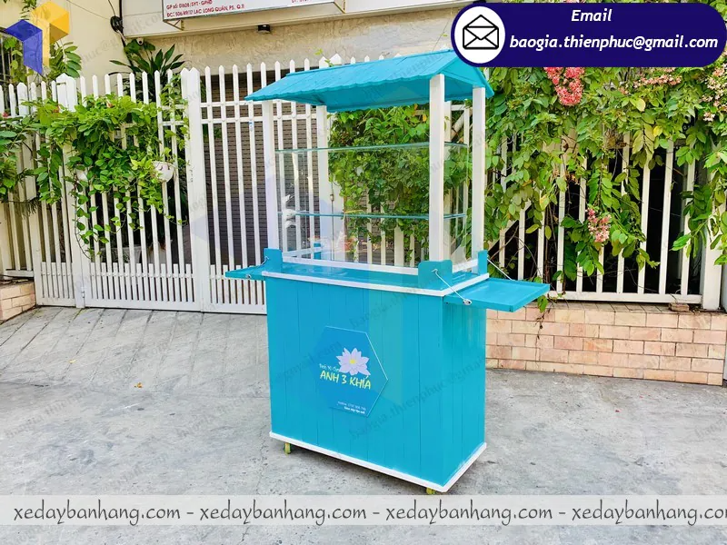 thiết kế tủ bán bánh mì chay lưu động