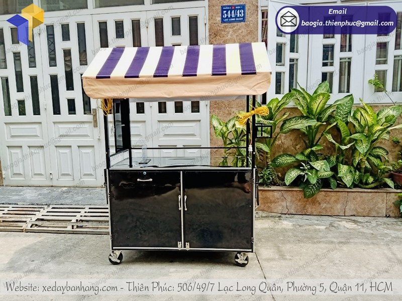 thiết kế tủ sắt bán trà sữa giá rẻ