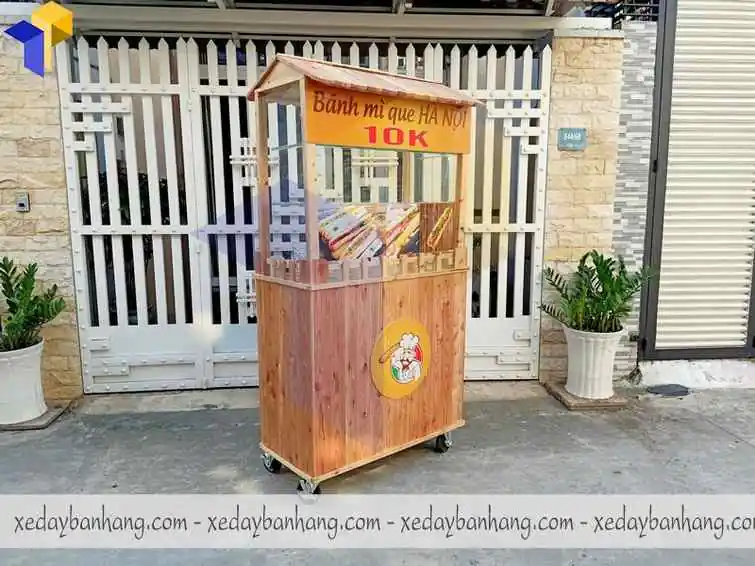 thiết kế xe bán bánh mì que Hà Nội