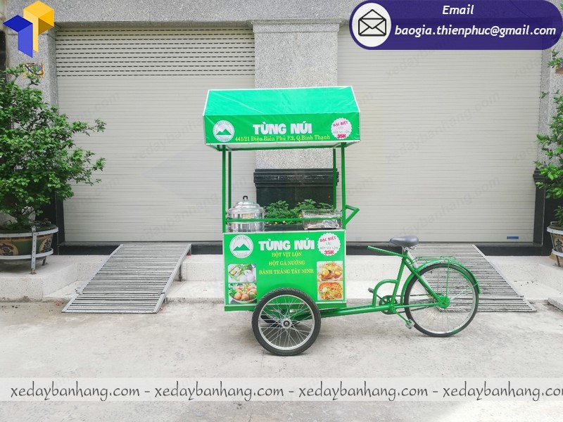 xe đạp bán đồ ăn vặt lưu động đà nẵng