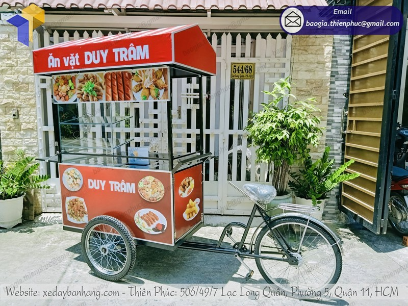 thiết kế xe bike bán cá viên chiên