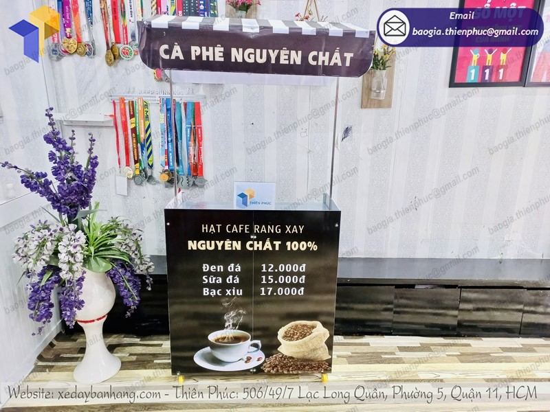 thiết kế xe cafe lắp ráp