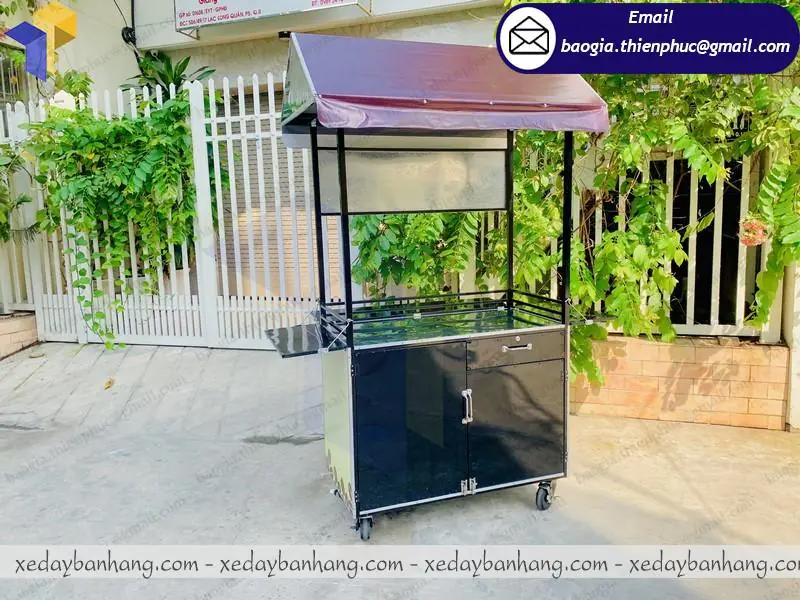 thiết kế xe đẩy bán cà phê giá rẻ