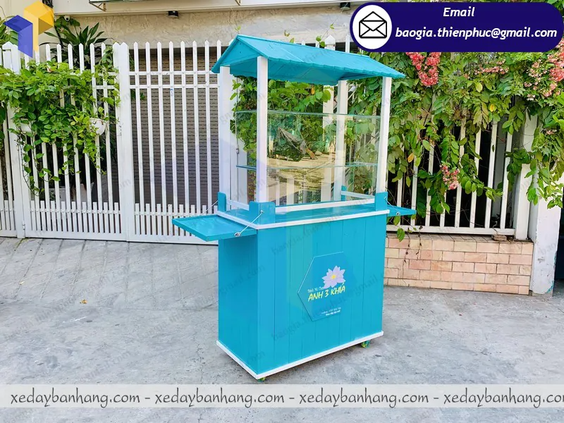tủ bán bánh mì chay lưu động giá rẻ