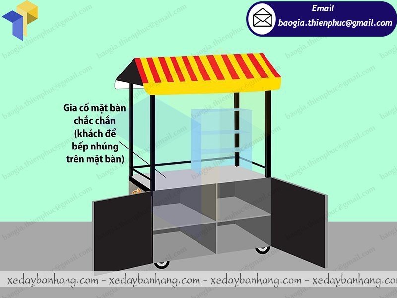 tủ bán đồ ăn vặt vỉa hè giá rẻ
