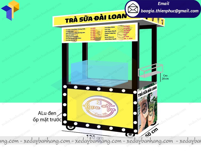 tủ bán trà sữa giá bao nhiêu