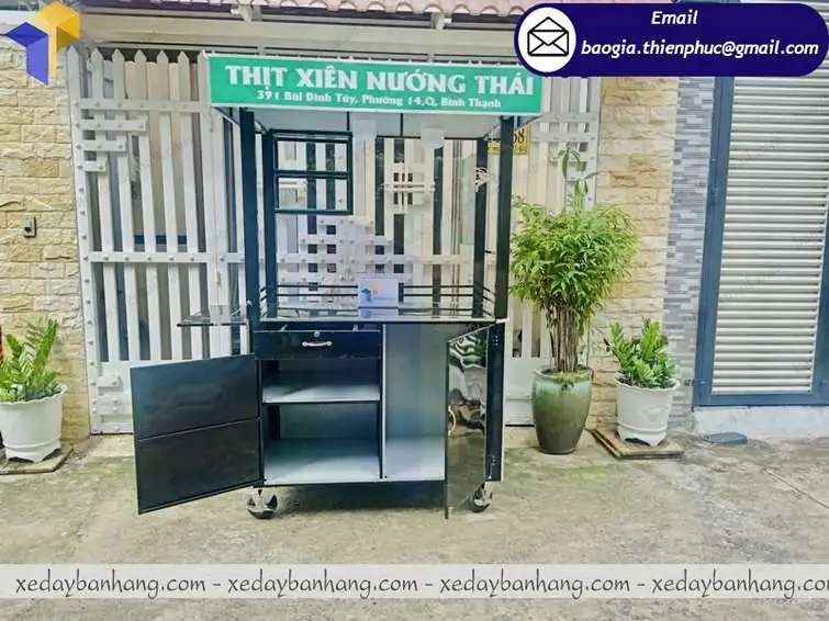 tủ bán xiên que di động