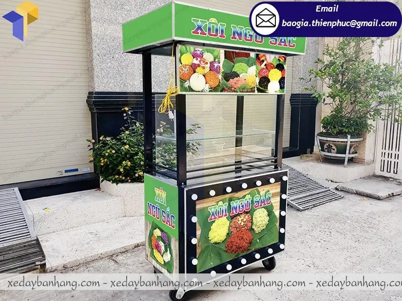 tủ đẩy bán xôi take away giá rẻ