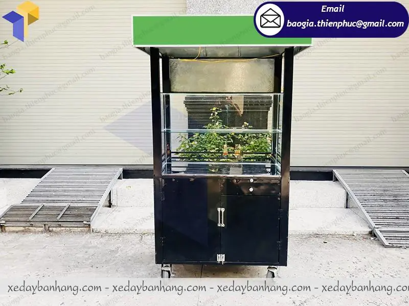 tủ đẩy bán xôi take away