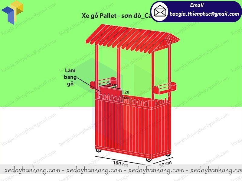 tủ gỗ bán cafe mang đi giá rẻ