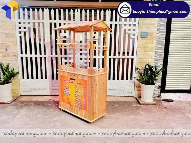 tủ gỗ thông sinh tố nước ép đẹp