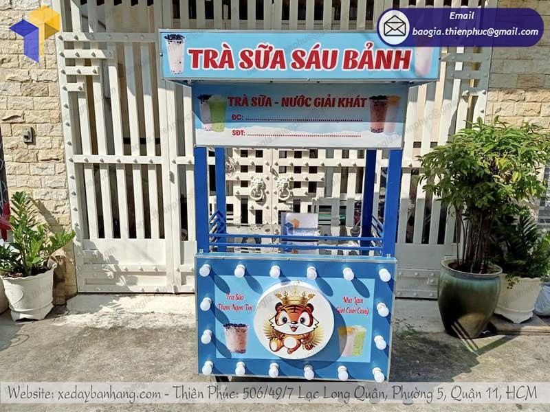 tủ sắt bán trà sữa dạo giá rẻ