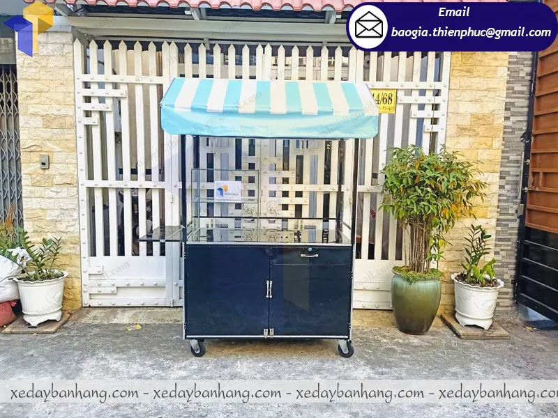 tủ sắt bán xôi di động đẹp
