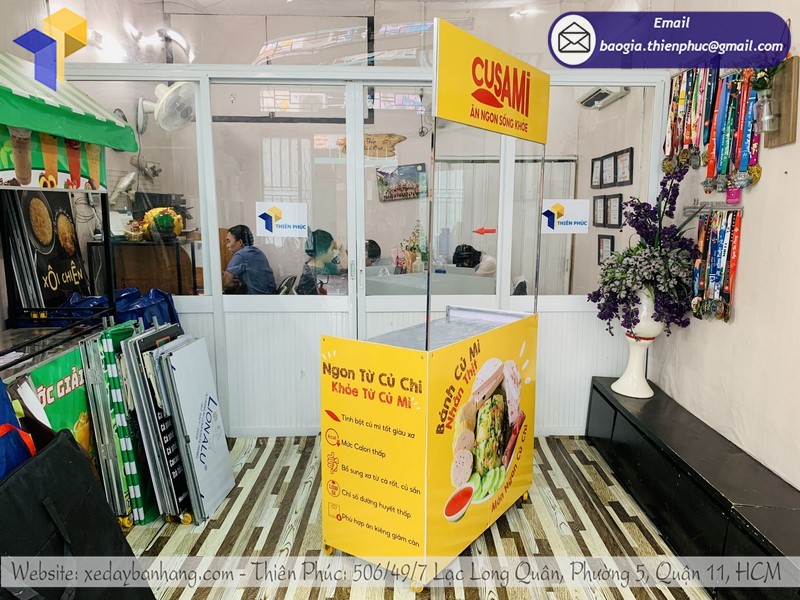 xe bán đồ ăn vặt lắp ráp tphcm