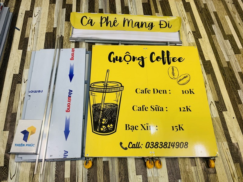 xe bán cà phê lắp ráp đẹp