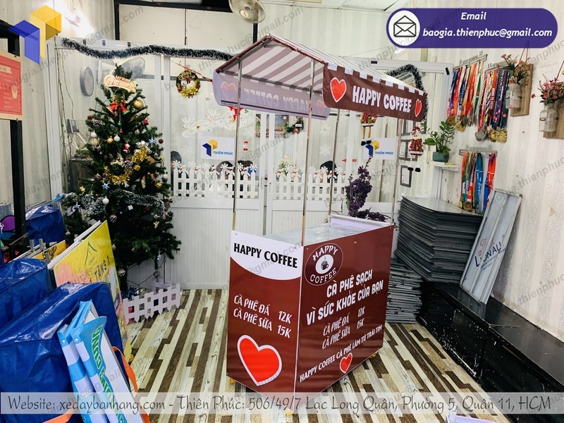 xe bán cà phê lắp ráp rẻ