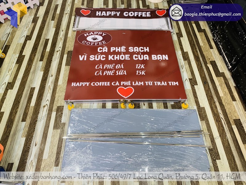 xe bán cà phê lắp ráp