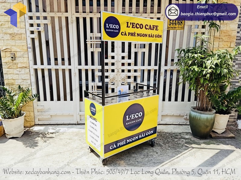xe bán cà phê lưu động rẻ