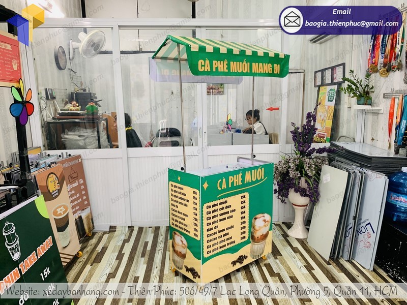 xe bán cà phê mini đẹp